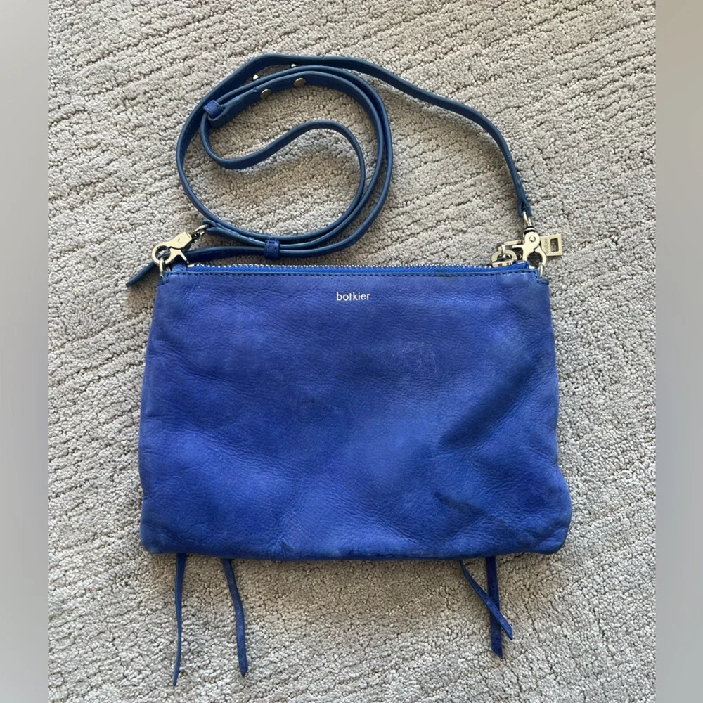 Botkier Blue Leather Crossbody Bag